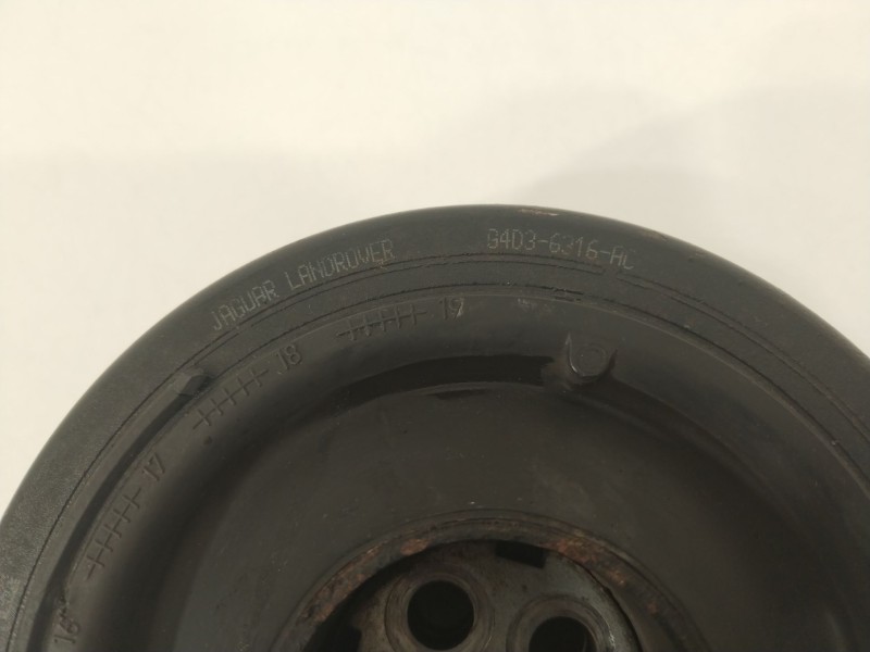 Recambio de polea cigueñal para land rover range rover evoque (l538) 2.0 d referencia OEM IAM G4D36316AC  