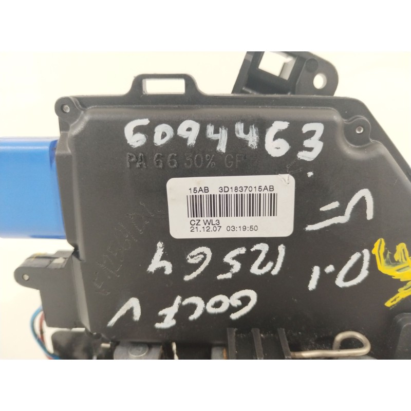 Recambio de cerradura puerta delantera izquierda para volkswagen golf v berlina (1k1) gt sport referencia OEM IAM 3D1837016AB  