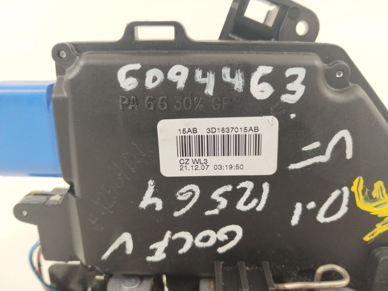 Recambio de cerradura puerta delantera izquierda para volkswagen golf v berlina (1k1) gt sport referencia OEM IAM 3D1837016AB  