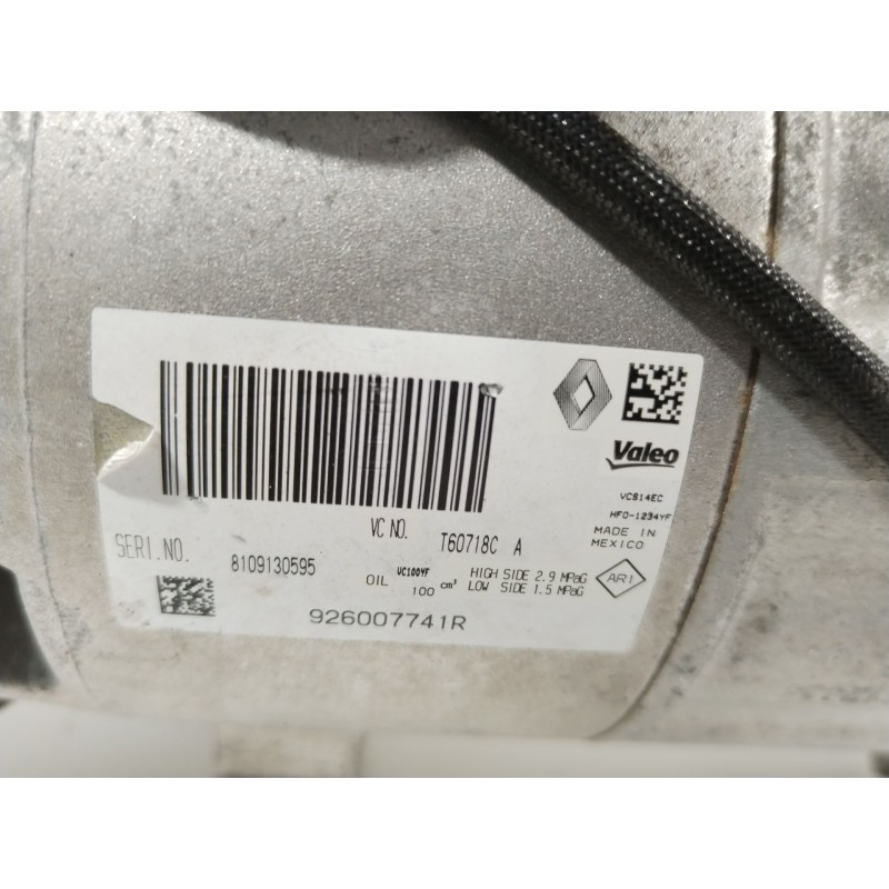 Recambio de compresor aire acondicionado para renault clio iv (bh_) 0.9 tce 90 referencia OEM IAM 926007741R  