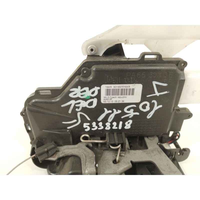 Recambio de cerradura puerta delantera derecha para volkswagen caddy ka/kb (2c) comfortline bluemotion referencia OEM IAM 3D1837