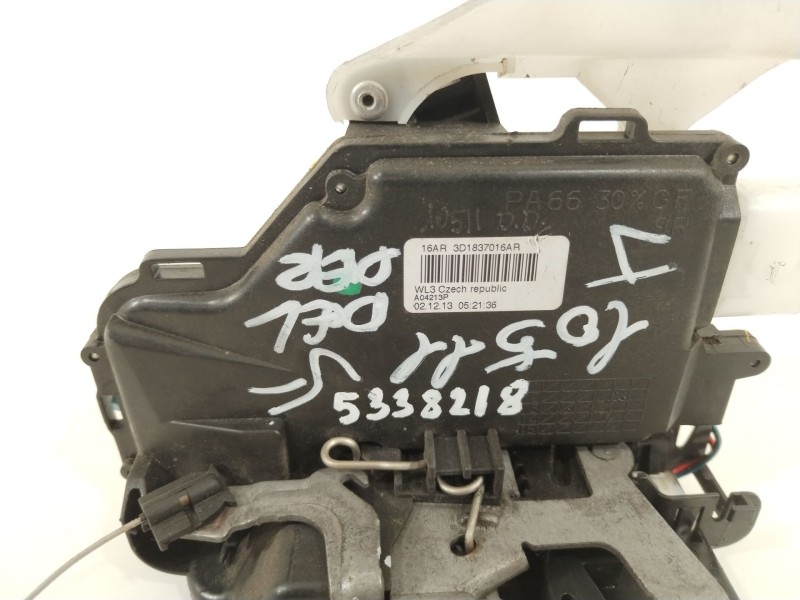 Recambio de cerradura puerta delantera derecha para volkswagen caddy ka/kb (2c) comfortline bluemotion referencia OEM IAM 3D1837