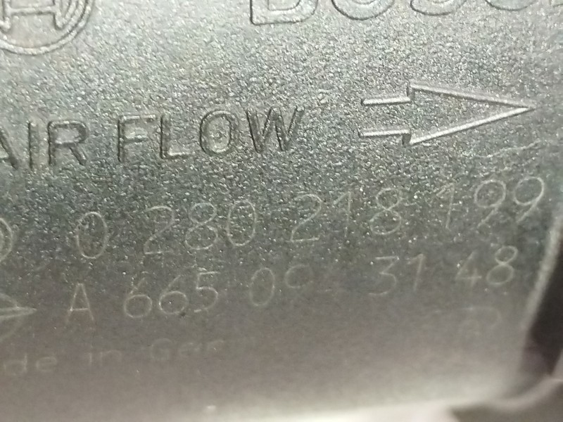 Recambio de caudalimetro para ssangyong rodius xdi referencia OEM IAM A6650943148  0280218199