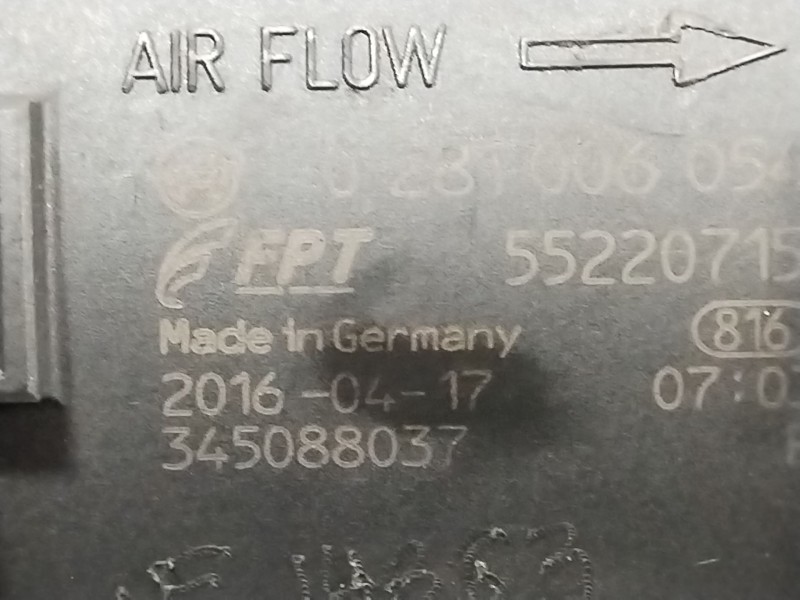 Recambio de caudalimetro para fiat ducato furgoneta (250_) 130 multijet 2,3 d 4x4 referencia OEM IAM 55220715  281006054
