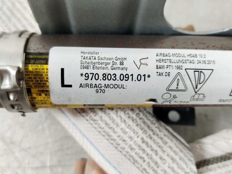 Recambio de airbag cortina delantero izquierdo para porsche panamera diesel referencia OEM IAM 97080309101  