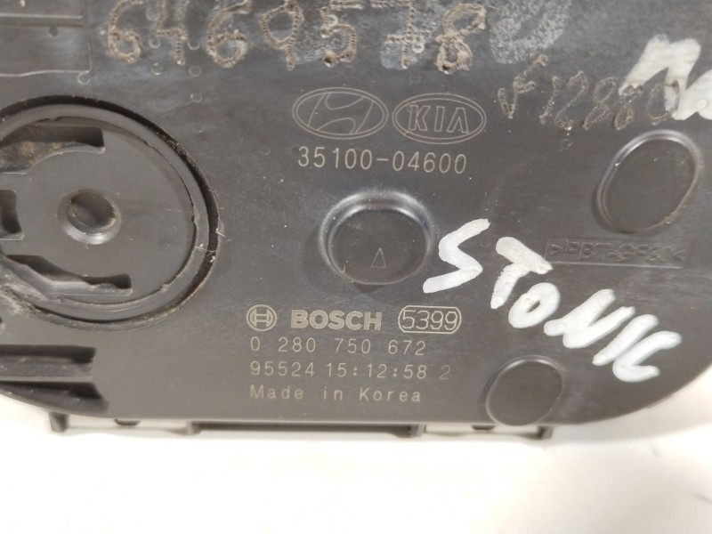 Recambio de caja mariposa para kia stonic (ybcuv) black edition referencia OEM IAM 3510004600  0280750672