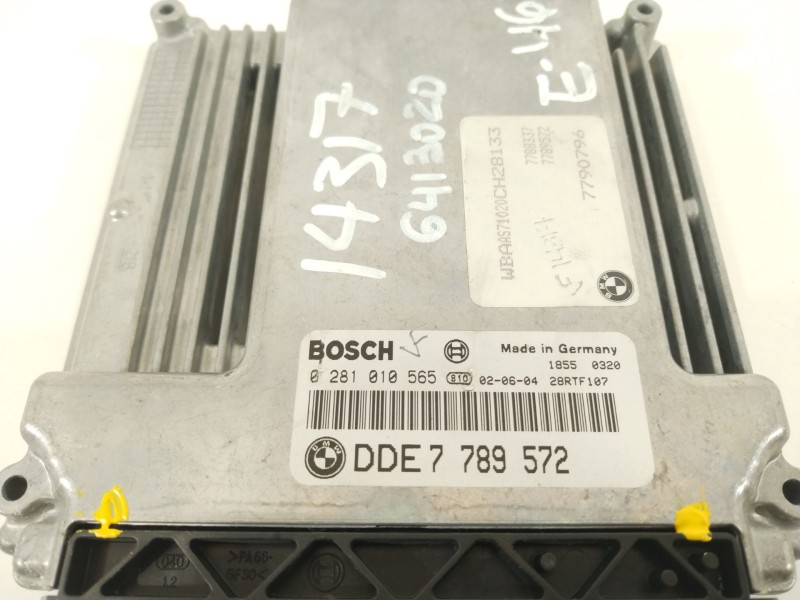Recambio de centralita motor uce para bmw 3 (e46) 320 d referencia OEM IAM DDE7789572 7790796 0281010565