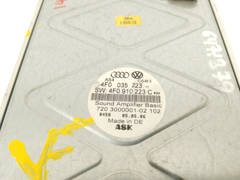 Recambio de amplificador para audi a6 c6 (4f2) 3.0 tdi quattro referencia OEM IAM 4F0910223C  