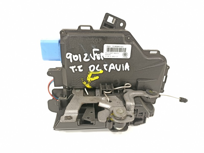 Recambio de cerradura puerta trasera izquierda para skoda octavia berlina (1z3) family referencia OEM IAM 7L0839015D  