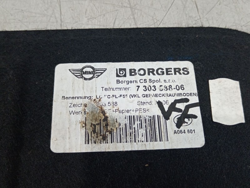 Recambio de moqueta interior para mini mini (f56) cooper d referencia OEM IAM 730358806  