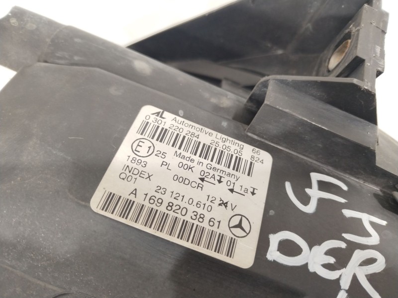 Recambio de faro derecho para mercedes-benz clase b (w245) 200 cdi (245.208) referencia OEM IAM A1698203861  