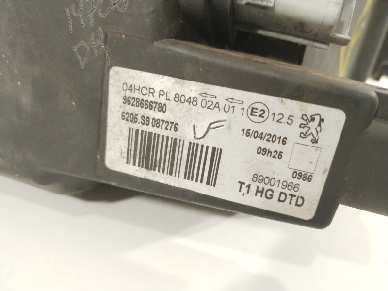 Recambio de faro derecho para peugeot 206 hatchback (2a/c) 2.0 hdi 90 referencia OEM IAM 9628666780   Recambio de faro derecho para peugeot 206 hatchback (2a/c) 2.0 hdi 90 referencia OEM IAM 9628666780