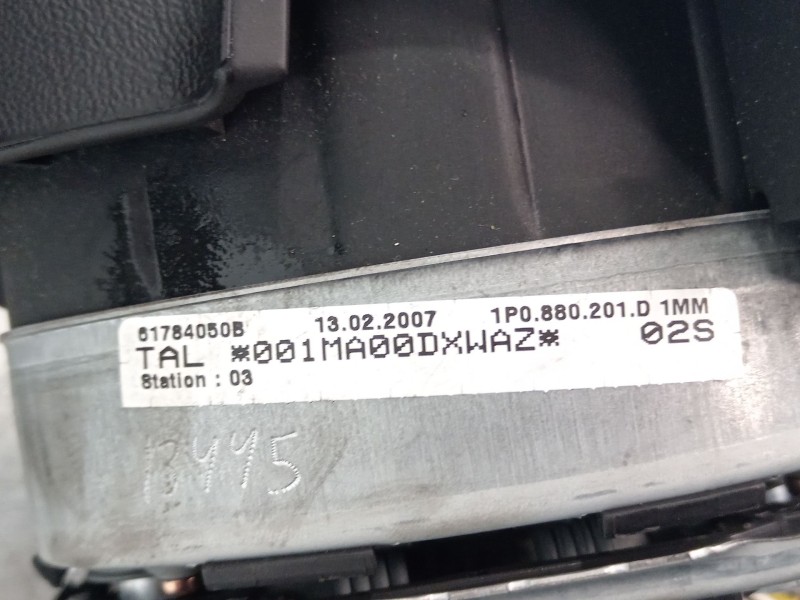 Recambio de kit airbag para seat leon (1p1) 1.9 tdi referencia OEM IAM 1P0857067 1P0880201 3C0909605L