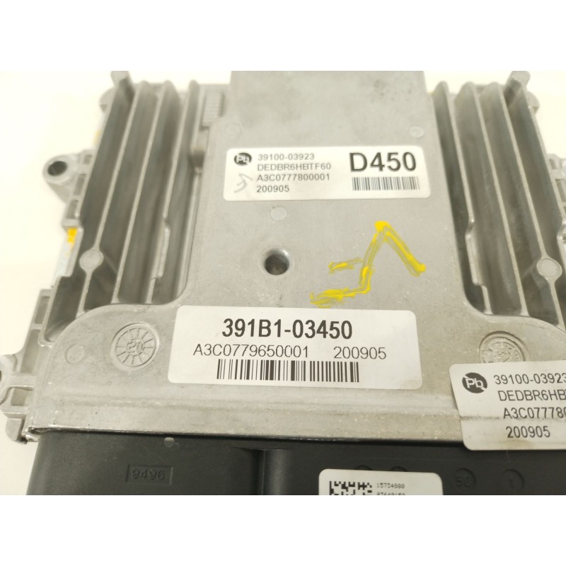 Recambio de centralita motor uce para kia niro (de) 1.6 gdi hybrid referencia OEM IAM 3910003923  A3C0777800001