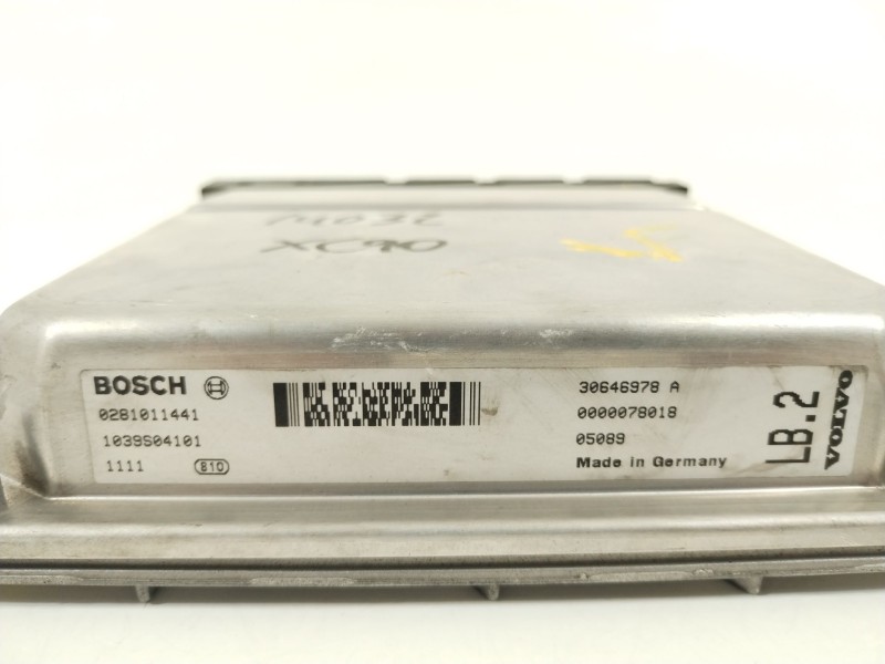 Recambio de centralita motor uce para volvo xc90 i (275) d5 awd referencia OEM IAM 30646978A 0281011441 1039S04101 Recambio de centralita motor uce para volvo xc90 i (275) d5 awd referencia OEM IAM 30646978A 0281011441 1039S04101