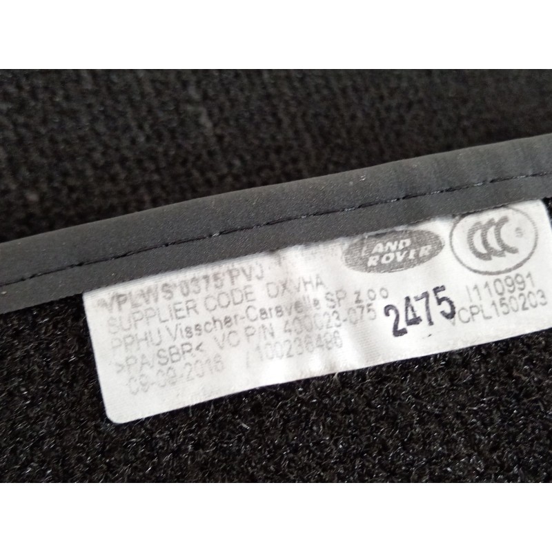 Recambio de juego de alfombrillas para land rover range rover sport ii (l494) 3.0 tdv6 4x4 referencia OEM IAM VPLWS0375PVJ  