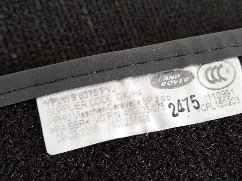 Recambio de juego de alfombrillas para land rover range rover sport ii (l494) 3.0 tdv6 4x4 referencia OEM IAM VPLWS0375PVJ  