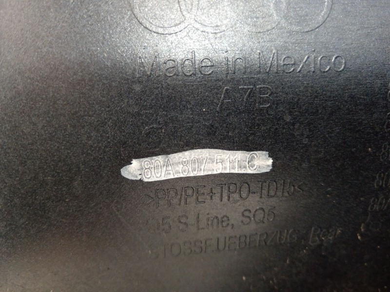 Recambio de paragolpes trasero para audi q5 (fyb, fyg) 35 tdi quattro referencia OEM IAM 80A807511C  