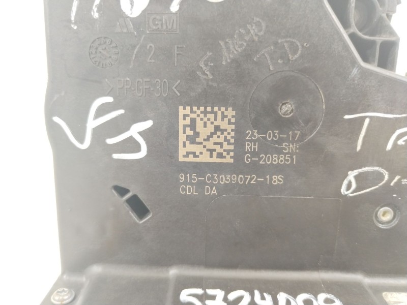 Recambio de cerradura puerta trasera derecha para opel insignia grand sport business referencia OEM IAM 13598385  