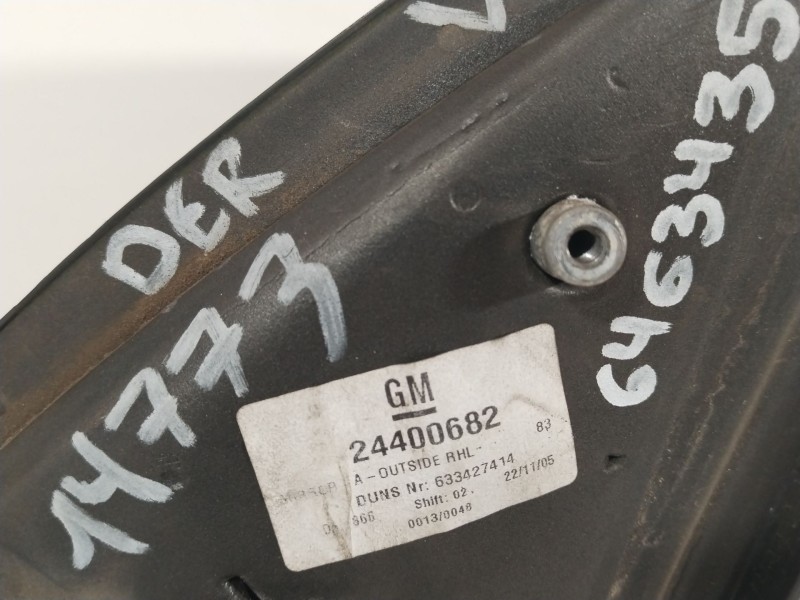 Recambio de retrovisor derecho para opel combo furgoneta/monovolumen 1.3 cdti 16v referencia OEM IAM 24400682  