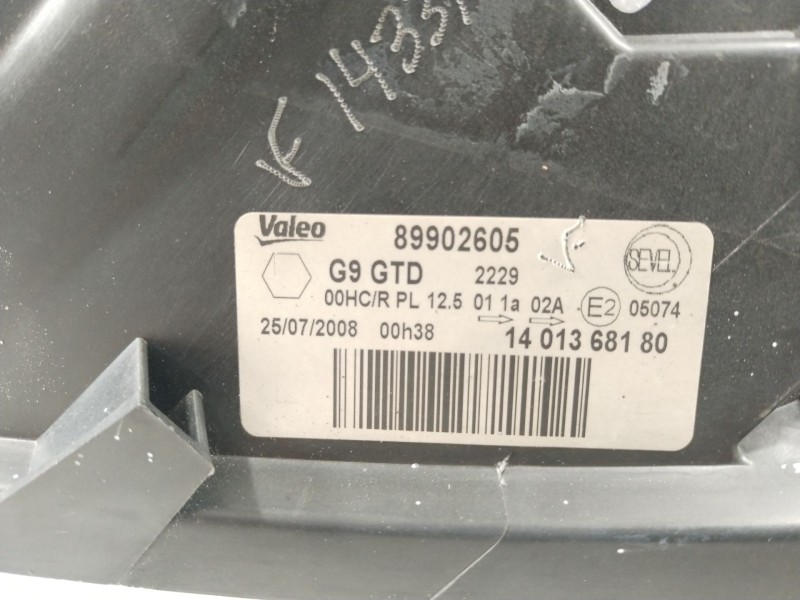 Recambio de faro izquierdo para fiat scudo autobús (270_, 272_) 2.0 d multijet referencia OEM IAM 89902605  