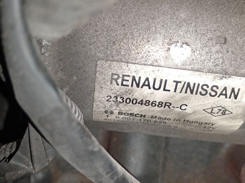 Recambio de motor arranque para nissan juke (f15) 1.5 dci referencia OEM IAM 233004868R  0001170629