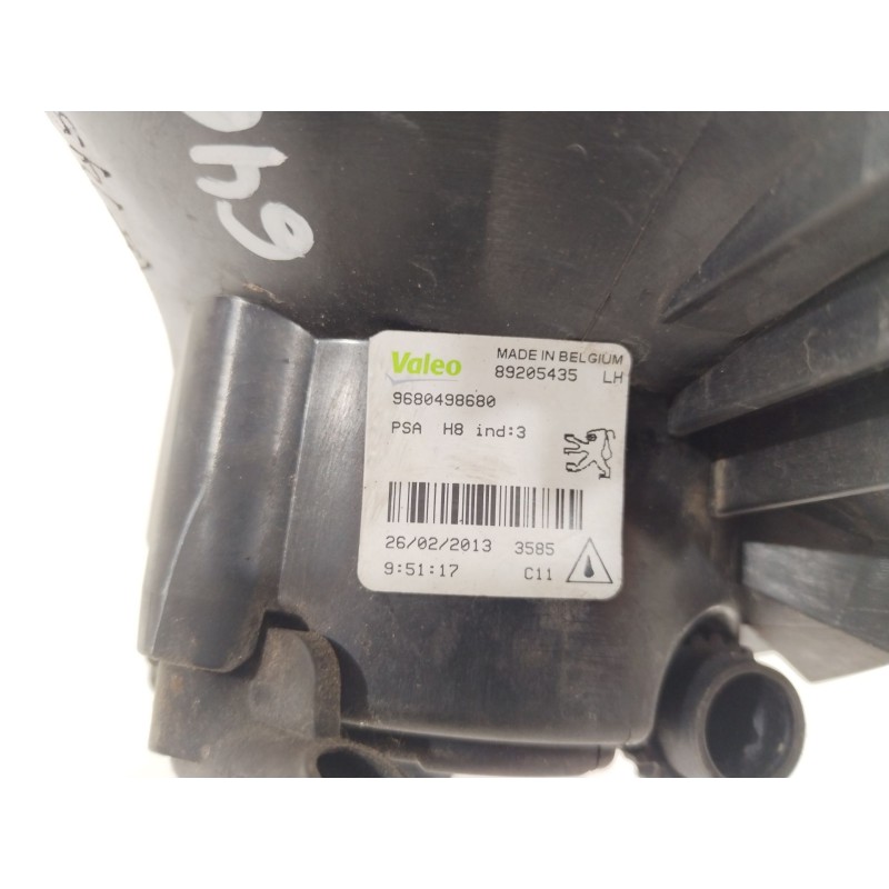 Recambio de faro antiniebla izquierdo para peugeot 308 i (4a_, 4c_) 1.6 hdi referencia OEM IAM 9680498680  89072211