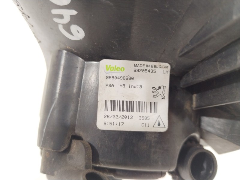 Recambio de faro antiniebla izquierdo para peugeot 308 i (4a_, 4c_) 1.6 hdi referencia OEM IAM 9680498680  89072211