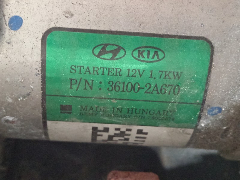 Recambio de motor arranque para kia cee´d business referencia OEM IAM 361002A670  