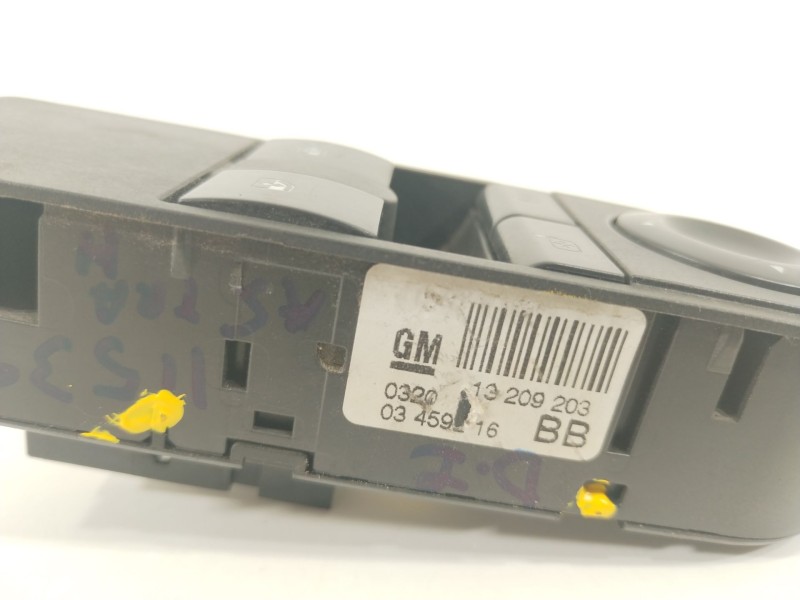Recambio de mando elevalunas delantero izquierdo para opel astra h ber. cosmo referencia OEM IAM 13209203  