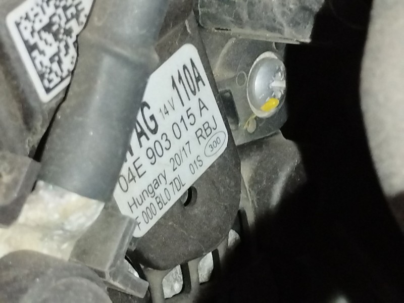 Recambio de alternador para seat ibiza v (kj1, kjg) 1.0 tsi referencia OEM IAM 04E903015A  F000BL07DL