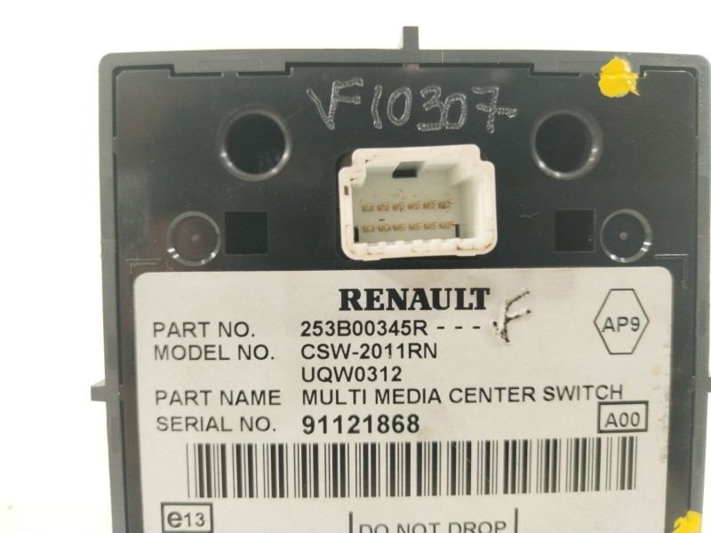 Recambio de mando multifuncion para renault megane iii berlina 5 p dynamique referencia OEM IAM 253B00345R  
