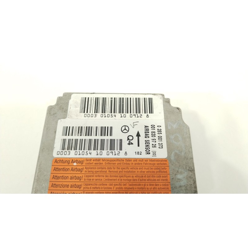 Recambio de centralita airbag para mercedes-benz clase c (w203) berlina 180 (203.035) referencia OEM IAM 0018209726  0285001373