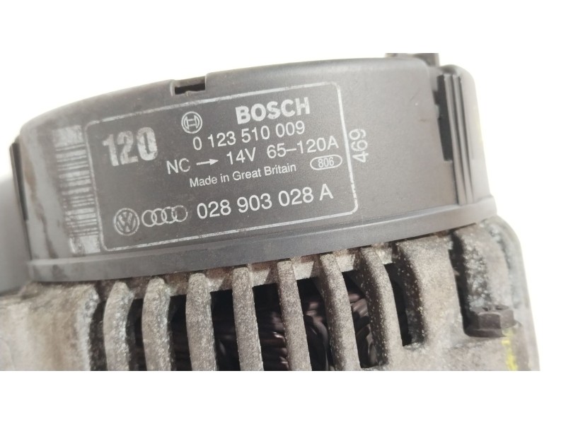 Recambio de alternador para audi 80 b4 avant (8c5) 1.9 tdi referencia OEM IAM 028903028A  0123510009