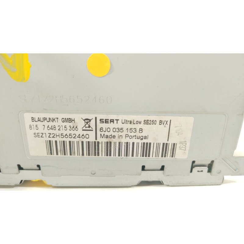 Recambio de sistema audio / radio cd para seat ibiza iv (6j5, 6p1) 1.9 tdi referencia OEM IAM 6J0035153B  