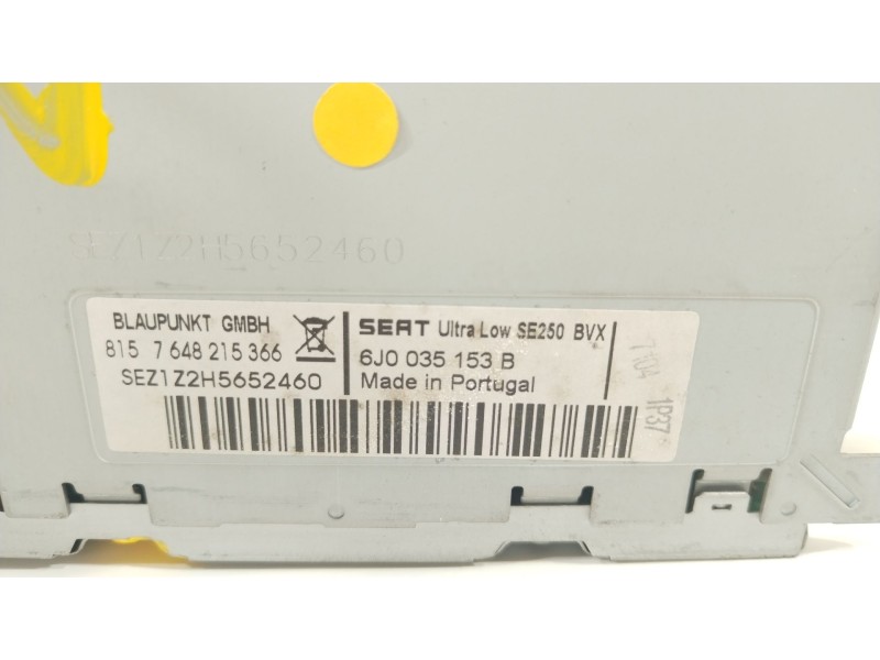 Recambio de sistema audio / radio cd para seat ibiza iv (6j5, 6p1) 1.9 tdi referencia OEM IAM 6J0035153B  
