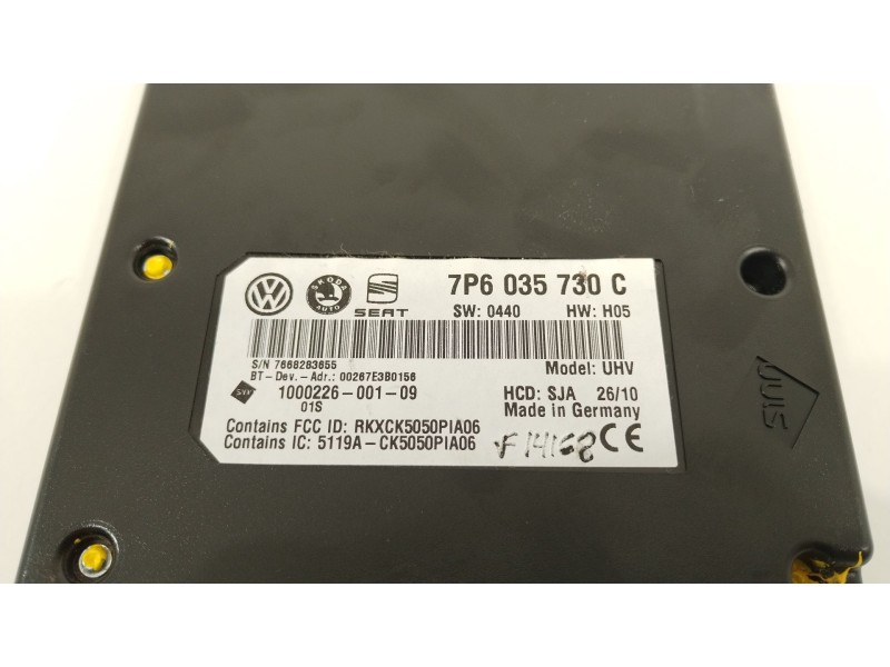 Recambio de modulo electronico para seat leon (1p1) 1.6 tdi referencia OEM IAM 7P6035730C  