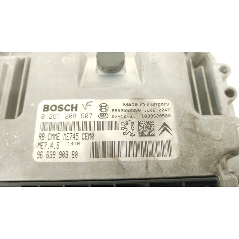 Recambio de centralita motor uce para citroën c2 (jm_) 1.6 vts referencia OEM IAM 9652552380  0261208907