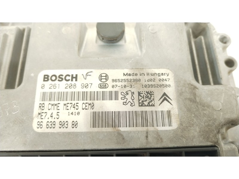 Recambio de centralita motor uce para citroën c2 (jm_) 1.6 vts referencia OEM IAM 9652552380  0261208907