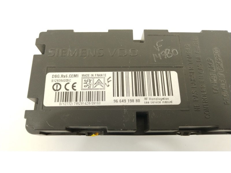 Recambio de modulo electronico para citroën c5 iii (rd_) 2.0 hdi 140 referencia OEM IAM 9664919880  S126064005C