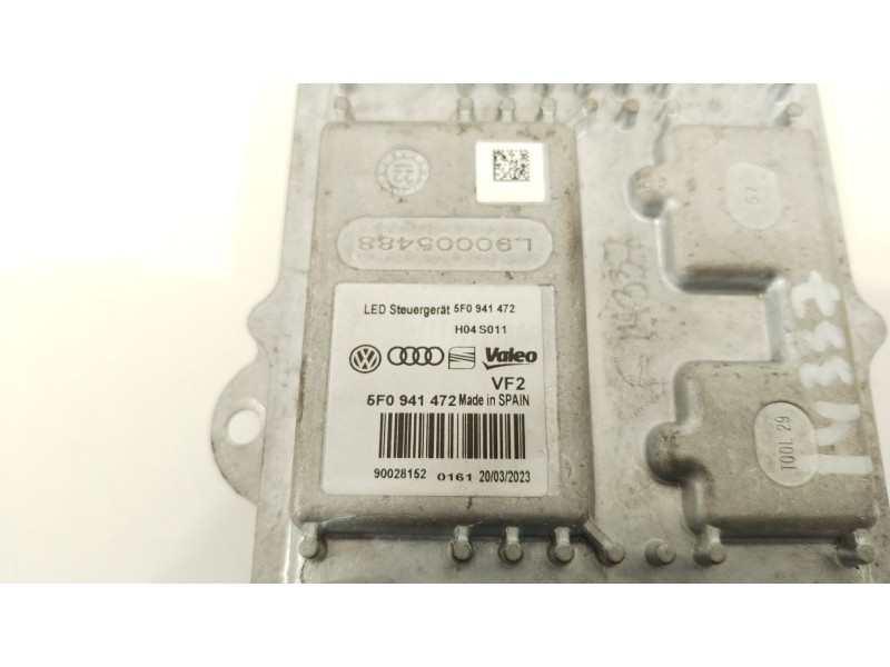 Recambio de centralita faros xenon para seat leon (5f1) 2.0 tdi referencia OEM IAM 5F0841472  