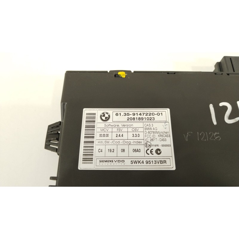Recambio de modulo confort para bmw serie 1 berlina (e81/e87) 118d referencia OEM IAM 61359147220 5WK49513VBR 2081891023