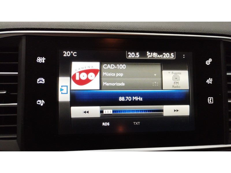 Recambio de pantalla multifuncion para peugeot 308 access referencia OEM IAM 9808284180  