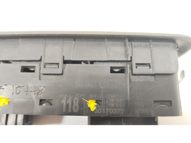 Recambio de mando elevalunas delantero izquierdo para peugeot 508 access referencia OEM IAM 96662118ZD  