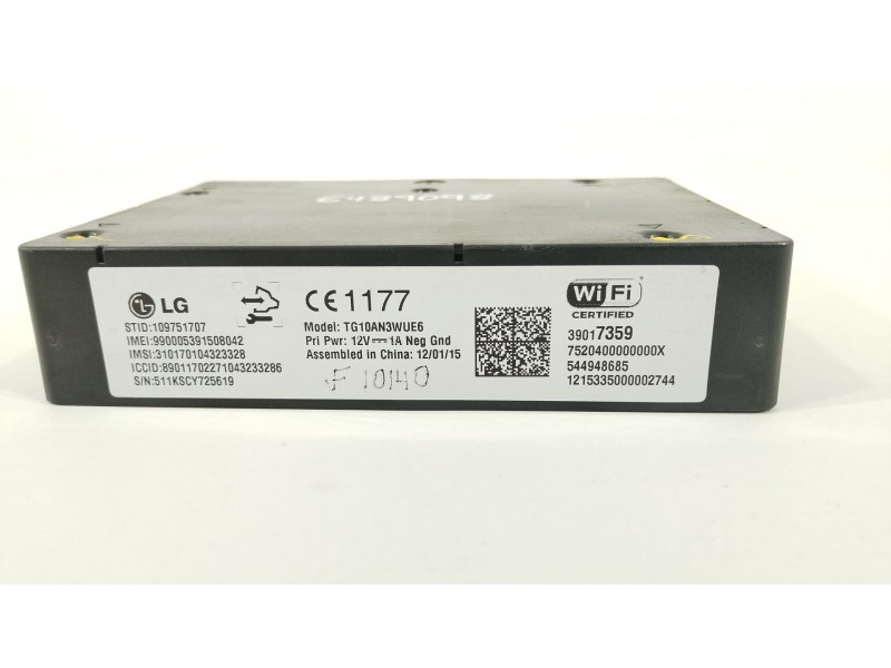 Recambio de modulo electronico para opel adam unlimited ecoflex referencia OEM IAM 39017359 TG10AN3WUE6 109751707