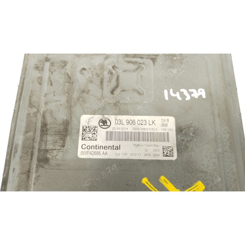Recambio de centralita motor uce para skoda fabia ii (542) 1.6 tdi referencia OEM IAM 03L906023LK  5WP42686AA