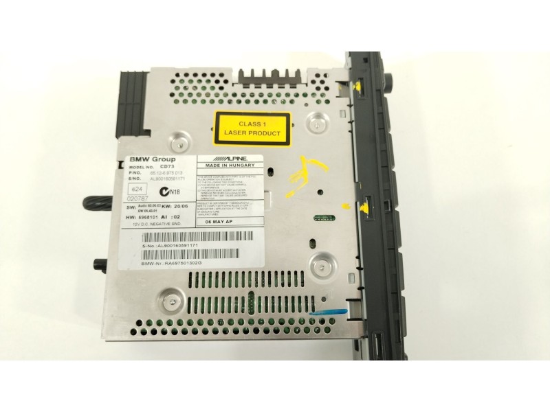 Recambio de sistema audio / radio cd para bmw 3 touring (e91) 320 d referencia OEM IAM 65126975013  