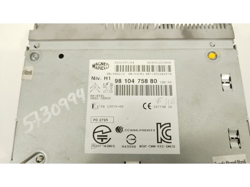 Recambio de sistema navegacion gps para peugeot 308 style referencia OEM IAM 9810475880  