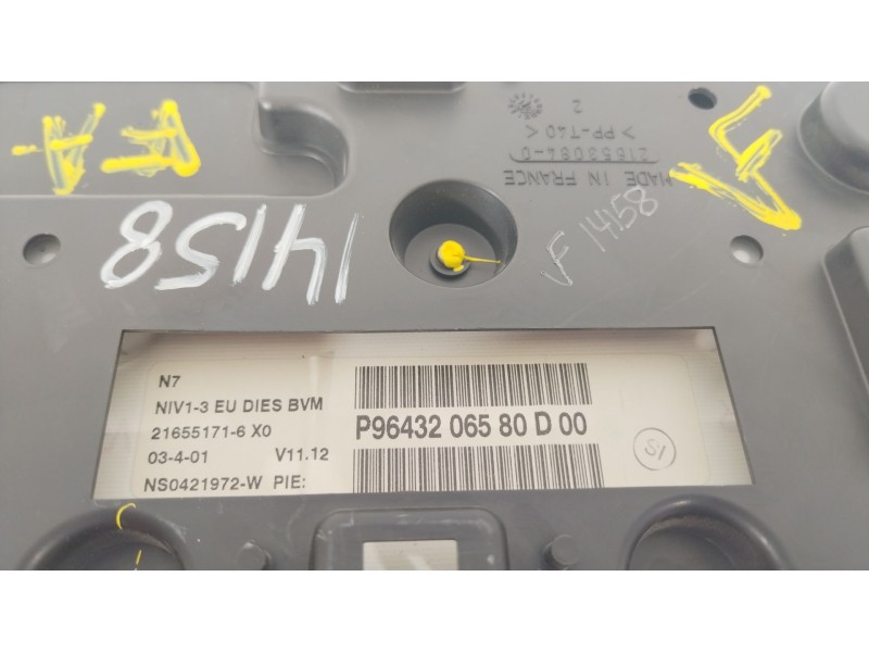 Recambio de cuadro instrumentos para citroën xsara (n1) 2.0 hdi 90 referencia OEM IAM 9643206580  9643206580D