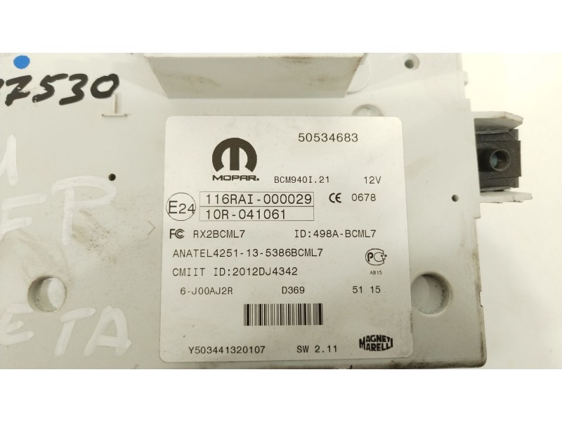 Recambio de caja reles / fusibles para alfa romeo giulietta (191) sprint referencia OEM IAM 50534683  